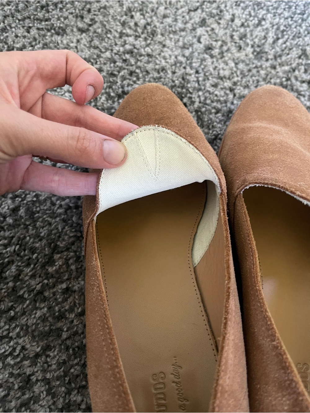 Soludos Cognac Suede leather Slip-On healed Loafers size 9 classic - Picture 7 of 9